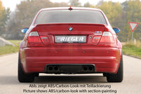 Rieger 00050242 BMW 3 Series E46 M3 Rear Diffuser -  Matte Black