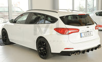 Rieger 00088243 Ford DEH Focus 4 Rear Diffuser for Twin Tailpipe Left & Right (Inc. Focus 4 ST) - Glossy Black