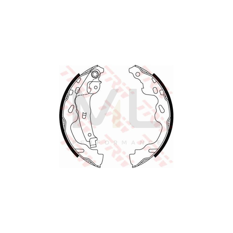 TRW GS8480 Brake Shoe Set | Performance Parts Direct Car Parts