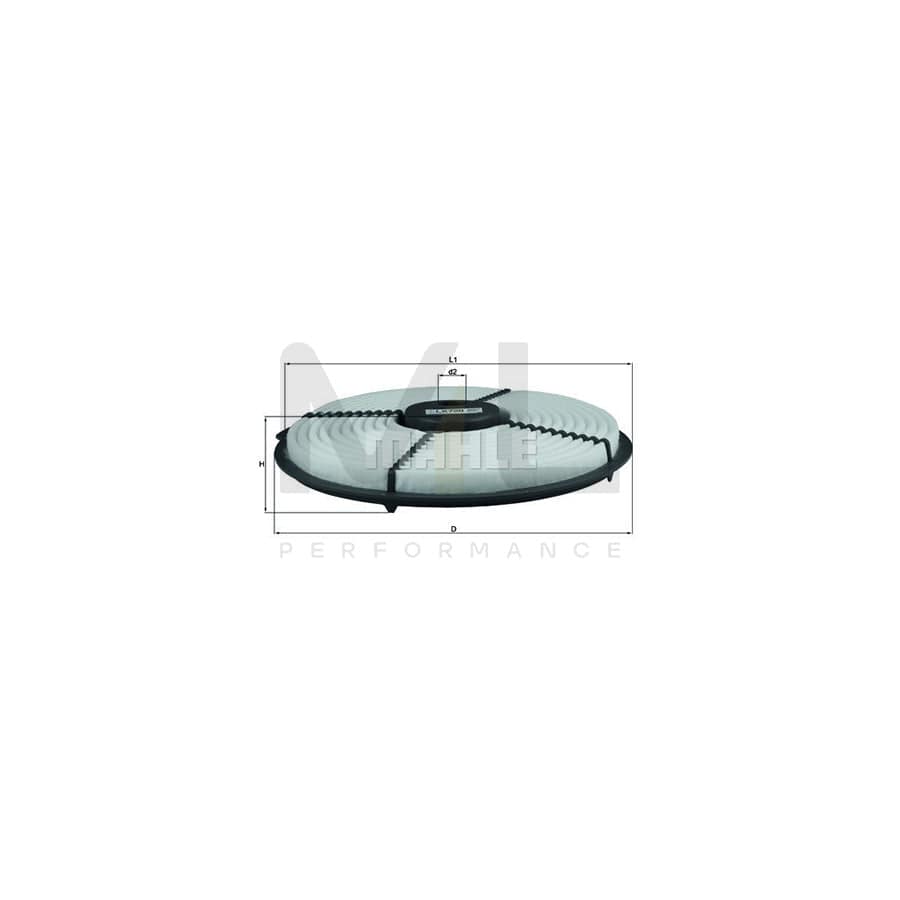 MAHLE ORIGINAL LX 729 Air Filter Filter Insert | Performance Parts DirectCar Parts