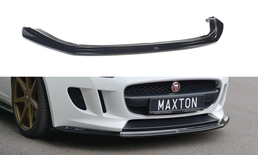 Maxton Design JA-F-TYPE-1-FD1T Front Splitter V.1 Jaguar F-Type |