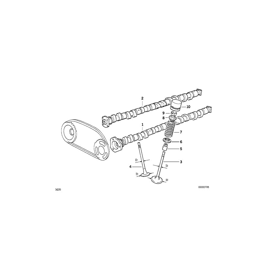 Genuine BMW 11311403791 E36 Inlet Camshaft (Inc. M3) |