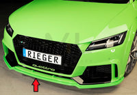 Rieger 00055176 Audi 8J 8J1-FV 8S TTRS Front Splitter -  Matte Black
