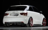 Rieger 00099875 Audi 8X A1 Rear Diffuser for Original Twin Tailpipe Left - Carbon-Look