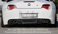 Rieger 00050519 BMW Z4 E85 Rear Diffuser for Twin Tailpipe Left & Right -  Matte Black