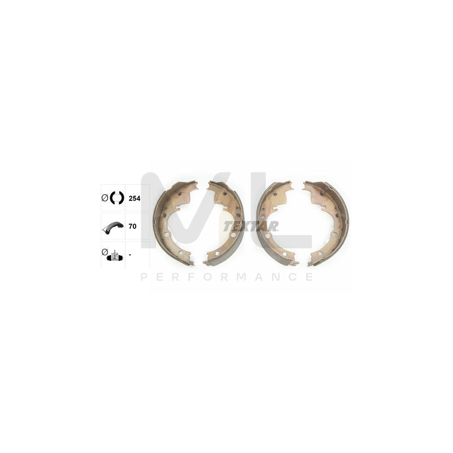 TEXTAR 91016100 Brake Shoe Set without handbrake lever | Performance Parts Direct Car Parts