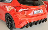 Rieger 00088216 Ford DEH Focus 4 Rear Diffuser for Sport Tailpipe Left & Right (Inc. Focus 4 ST) - Glossy Black