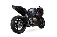 Scorpion PHA186BCER Honda CBR500 R Red Power Slip-On - Black Ceramic Coated Sleeve |  UK