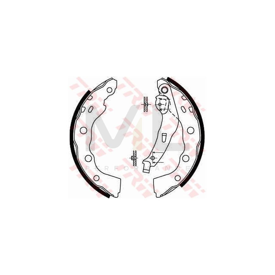 TRW GS8665 Brake Shoe Set | Performance Parts Direct Car Parts