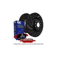 EBC PD12KR196 Subaru Impreza Redstuff Rear Brake Pad & GD Disc Kit - Brembo Caliper