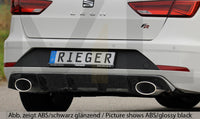 Rieger 00027040 SEAT 5F Leon FR Rear Diffuser for Sport Tailpipe Left & Right -  Matte Black
