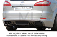 Rieger 00032109 Ford BA7 Mondeo Rear Diffuser for Twin Tailpipe Left -  Matte Black