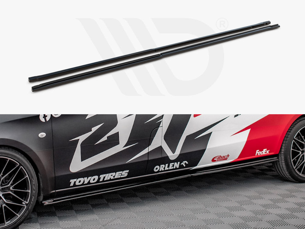 Maxton Design ME-VI-W447F-SD1A+BT Side Skirts Diffusers Mercedes Vito Extra Long W447 Facelift |