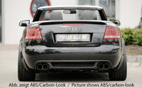 Rieger 00055270 Audi 8H A4 Rear Diffuser for Twin Tailpipe Left & Right -  Matte Black