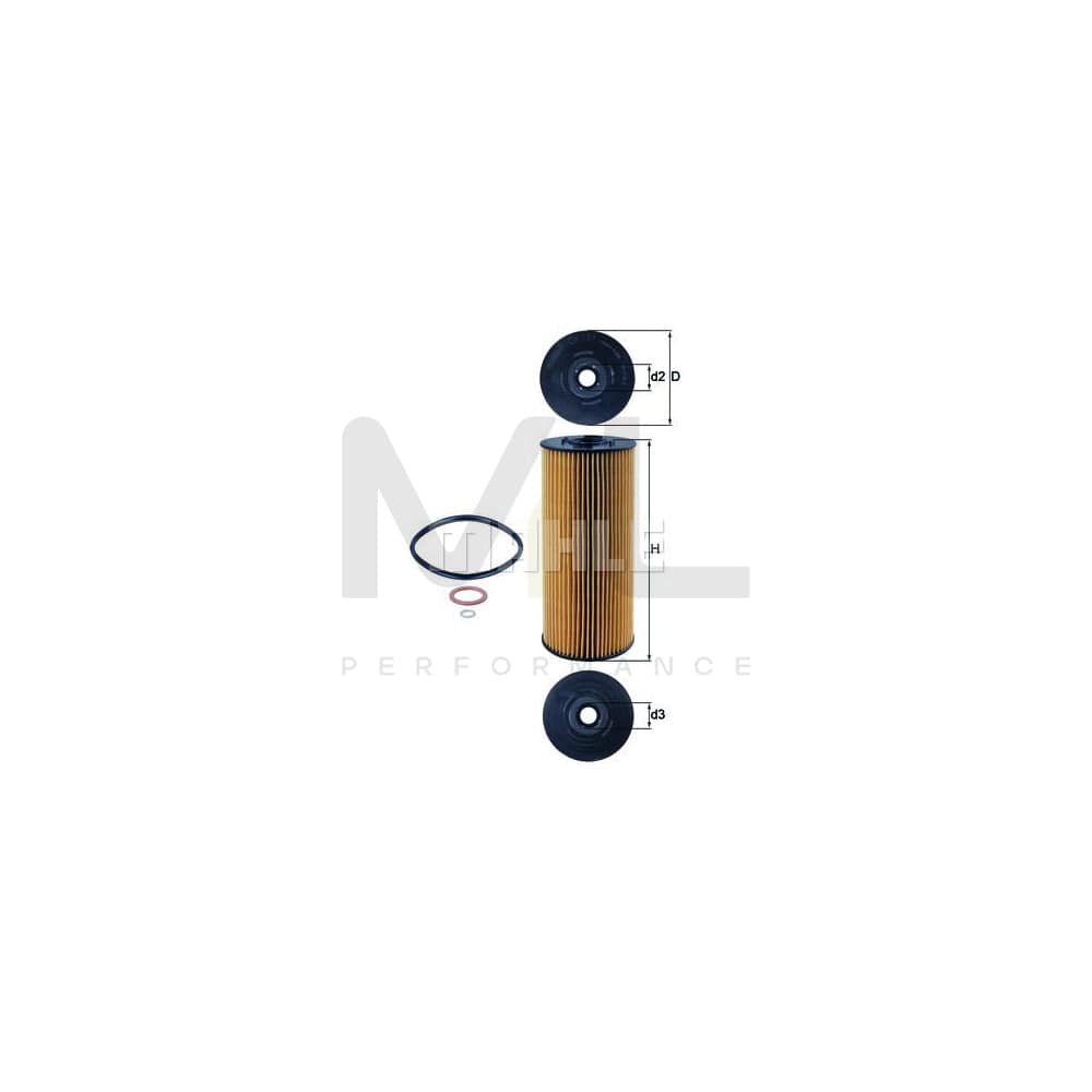 MAHLE ORIGINAL OX 137D Oil Filter Filter Insert | Performance Parts DirectCar Parts