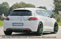 Rieger 00014119 VW 13 Mk3 Scirocco Rear Diffuser for Twin Tailpipe Left & Right -  Matte Black