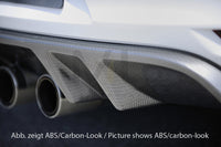 Rieger 00088016 VW Mk6 Golf Rear Diffuser for Twin Tailpipe Centre (GTI & GTD) - Glossy Black