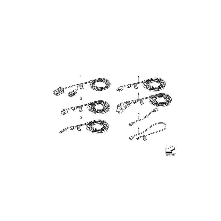 Genuine BMW 61126929839 E65 E67 E66 Repair Cable, Belt Tensioner (Inc. 745LiS, 730d & 745i)