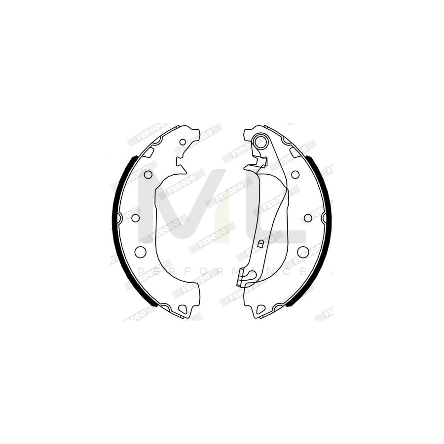 FERODO FSB4319 Brake Shoe Set for FORD Ecosport Mk2 | Performance Parts Direct Car Parts