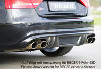 Rieger 00099892 Audi B8 B81 A5 Rear Diffuser for Original Tailpipe Left & RIght - Carbon-Look