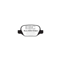 EBC PDKR1059 Fiat Panda Ultimax Rear Brake Pad & Plain Disc Kit - ATE Caliper