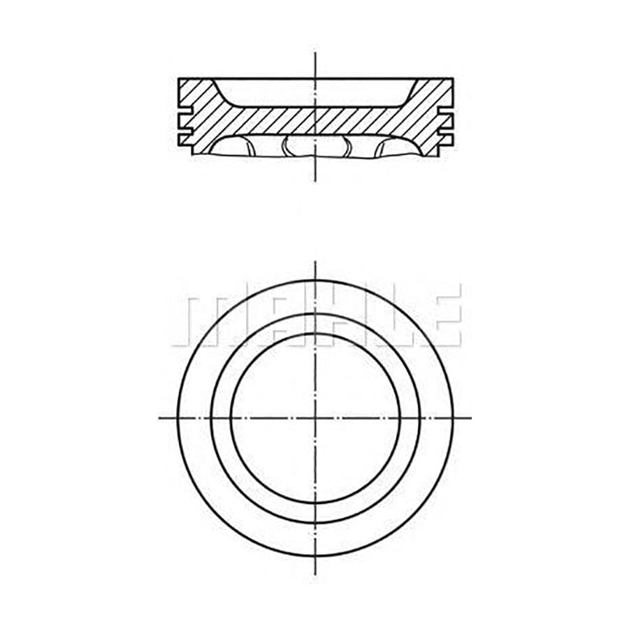 MAHLE ORIGINAL 640 48 00 Piston 86 mm, with piston rings | Performance Parts DirectCar Parts
