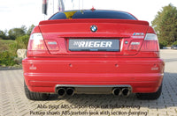 Rieger 00099519 BMW E46 Rear Diffuser - Carbon-Look