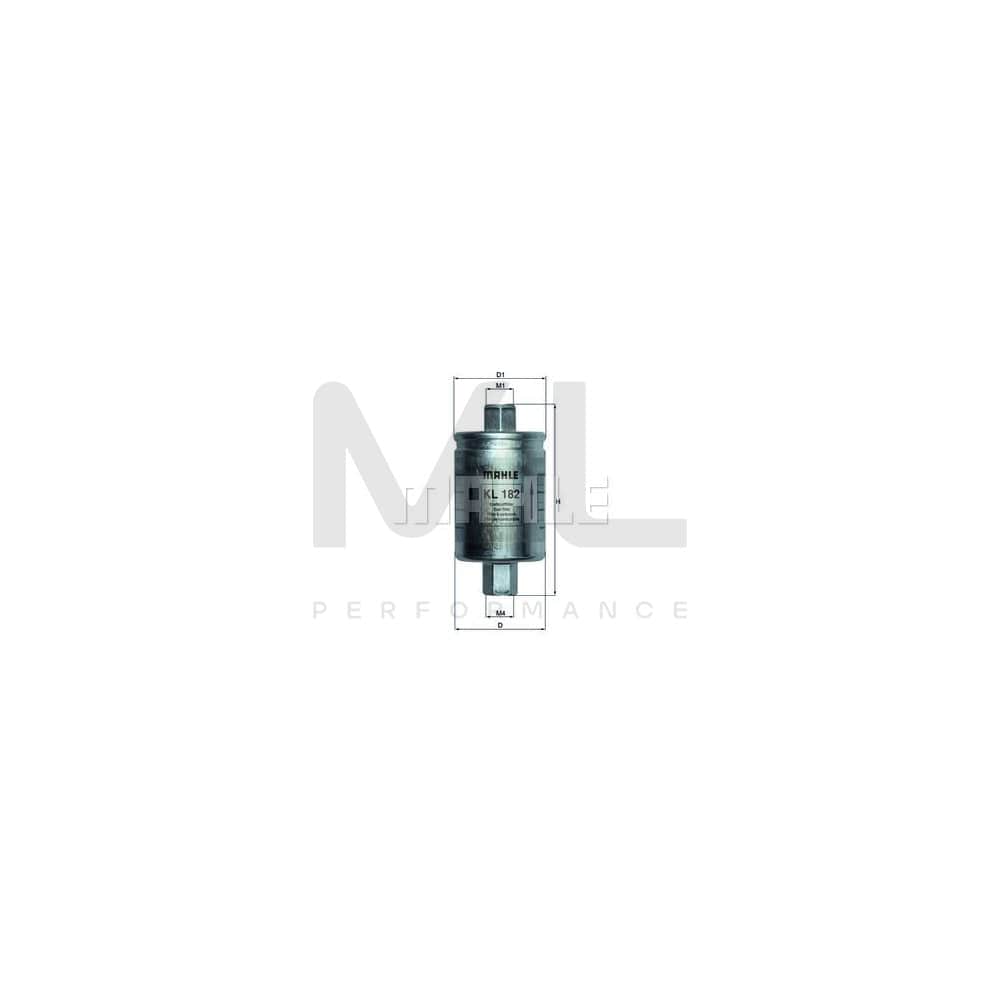 MAHLE ORIGINAL KL 182 Fuel filter In-Line Filter | Performance Parts DirectCar Parts