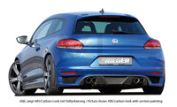 Rieger 00099771 VW 13 Mk3 Scirocco Rear Diffuser for Twin Tailpipe Left & Right - Carbon-Look