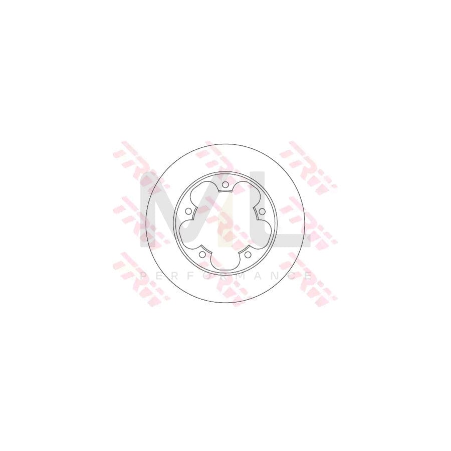 TRW DF6748 Brake Disc for FORD TRANSIT Solid, Painted | Performance Parts Direct Car Parts