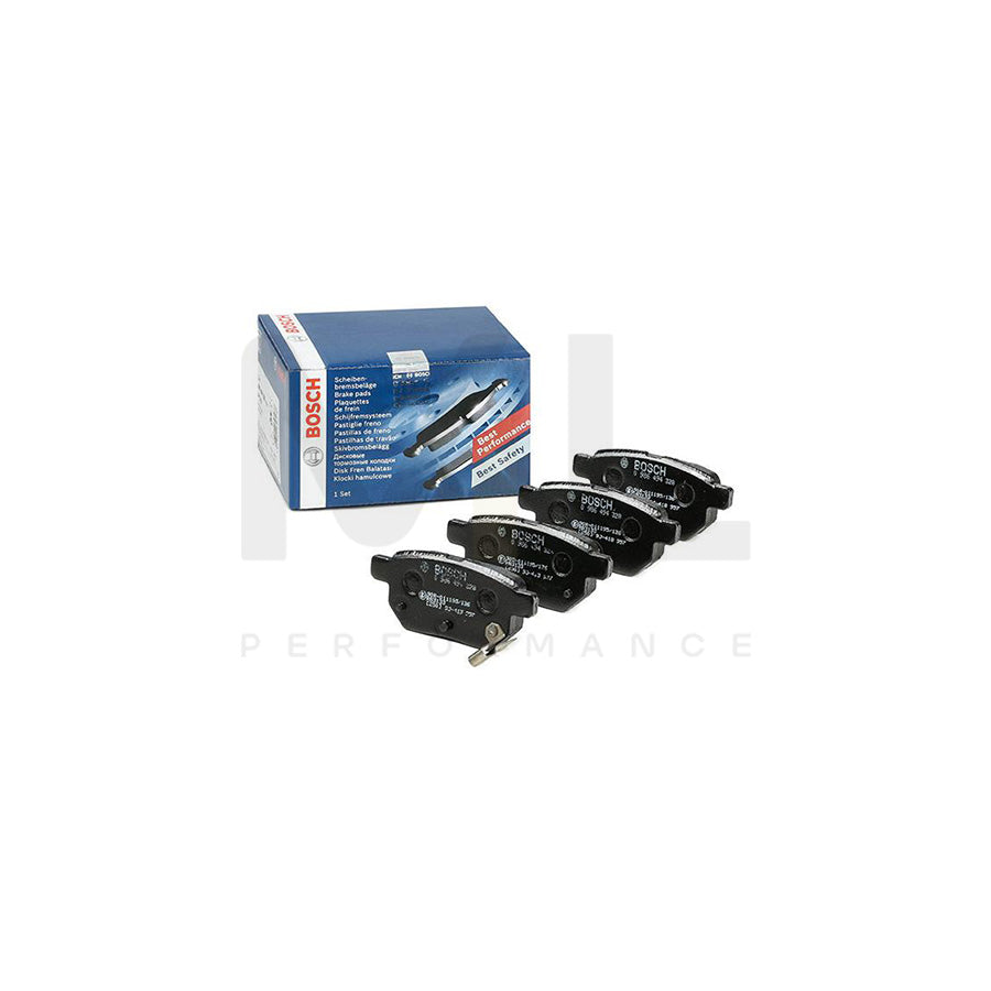 Bosch 0986494328 Brake Pad Set With Acoustic Wear Warning BP1218 | Performance Parts Direct Car Parts