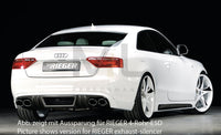 Rieger 00099077 Audi B8 B81 A5 Rear Diffuser for Original Tailpipe Left - Carbon-Look