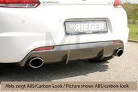 Rieger 00014112 VW 13 Mk3 Scirocco Rear Diffuser for Sport Tailpipe Left & Right -  Matte Black