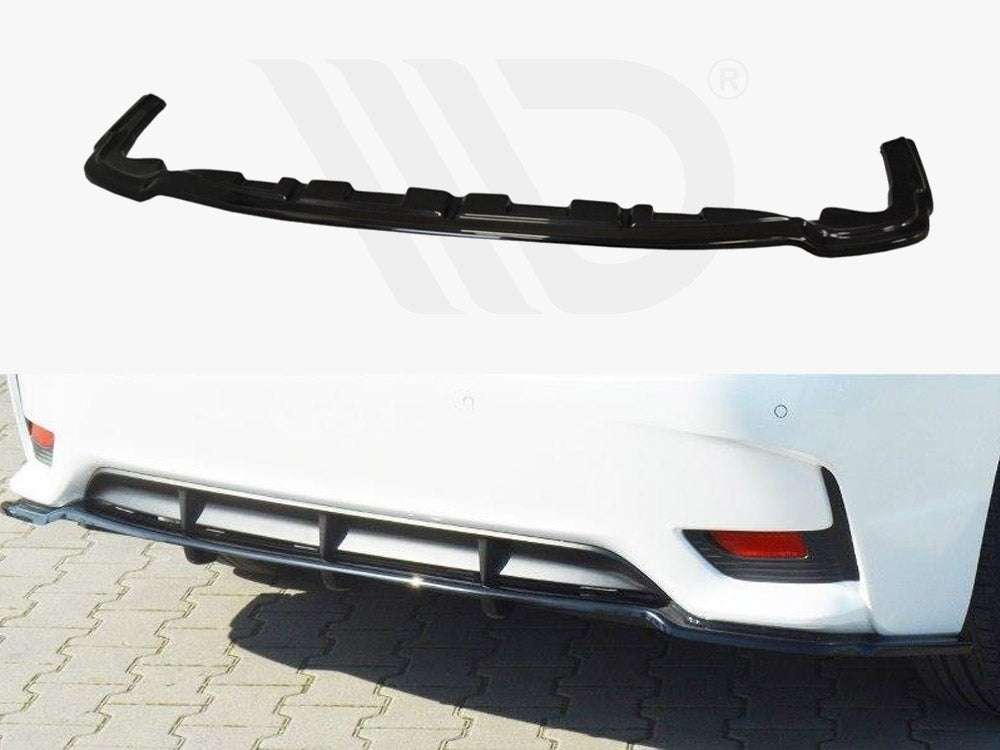 Maxton Design Lexus Ct MK1 Facelift (with Vertical Bars) (2013-2017) Central Rear Splitter
