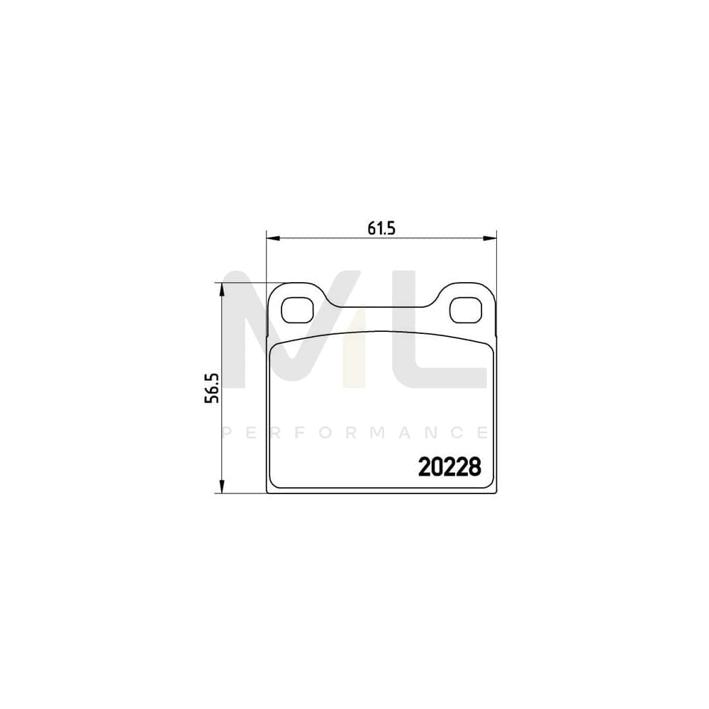 Brembo P 85 003 Brake Pad Set Excl. Wear Warning Contact