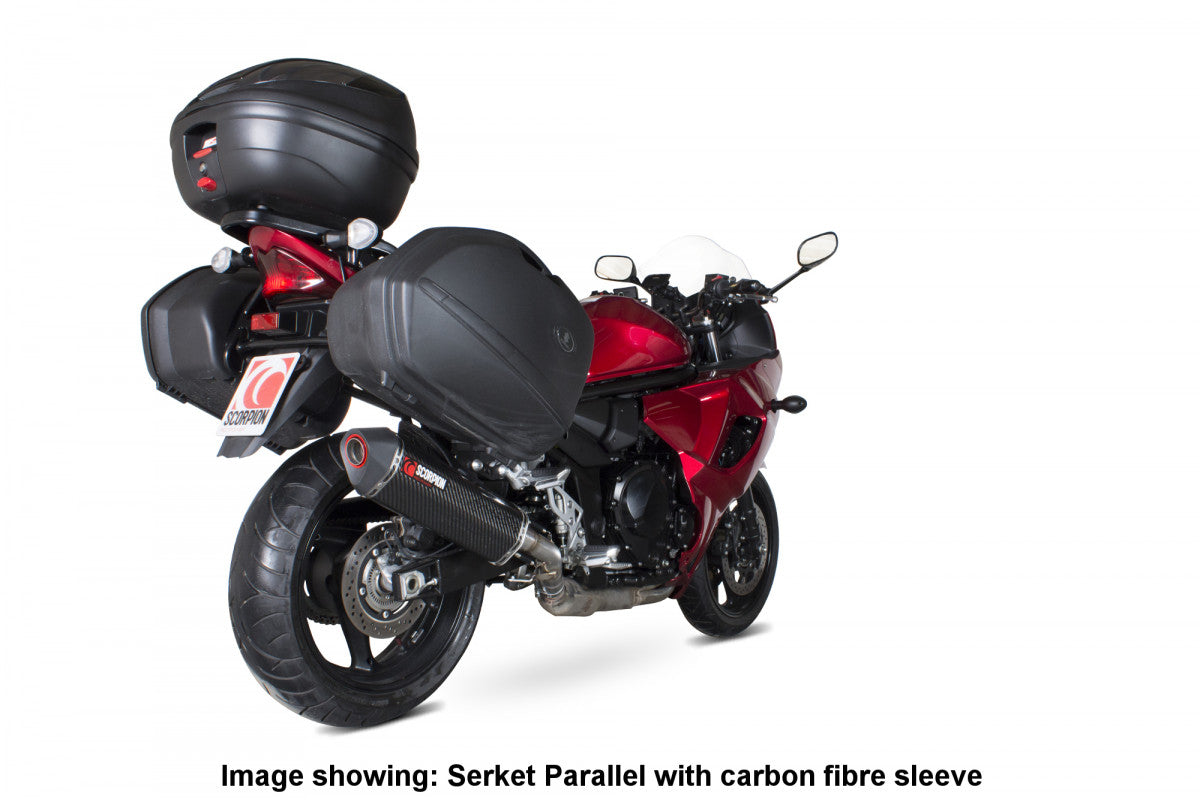 Scorpion RSI116TEO Suzuki GSX1250 FA Serket Parallel Slip-On Exhaust - Titanium Sleeve