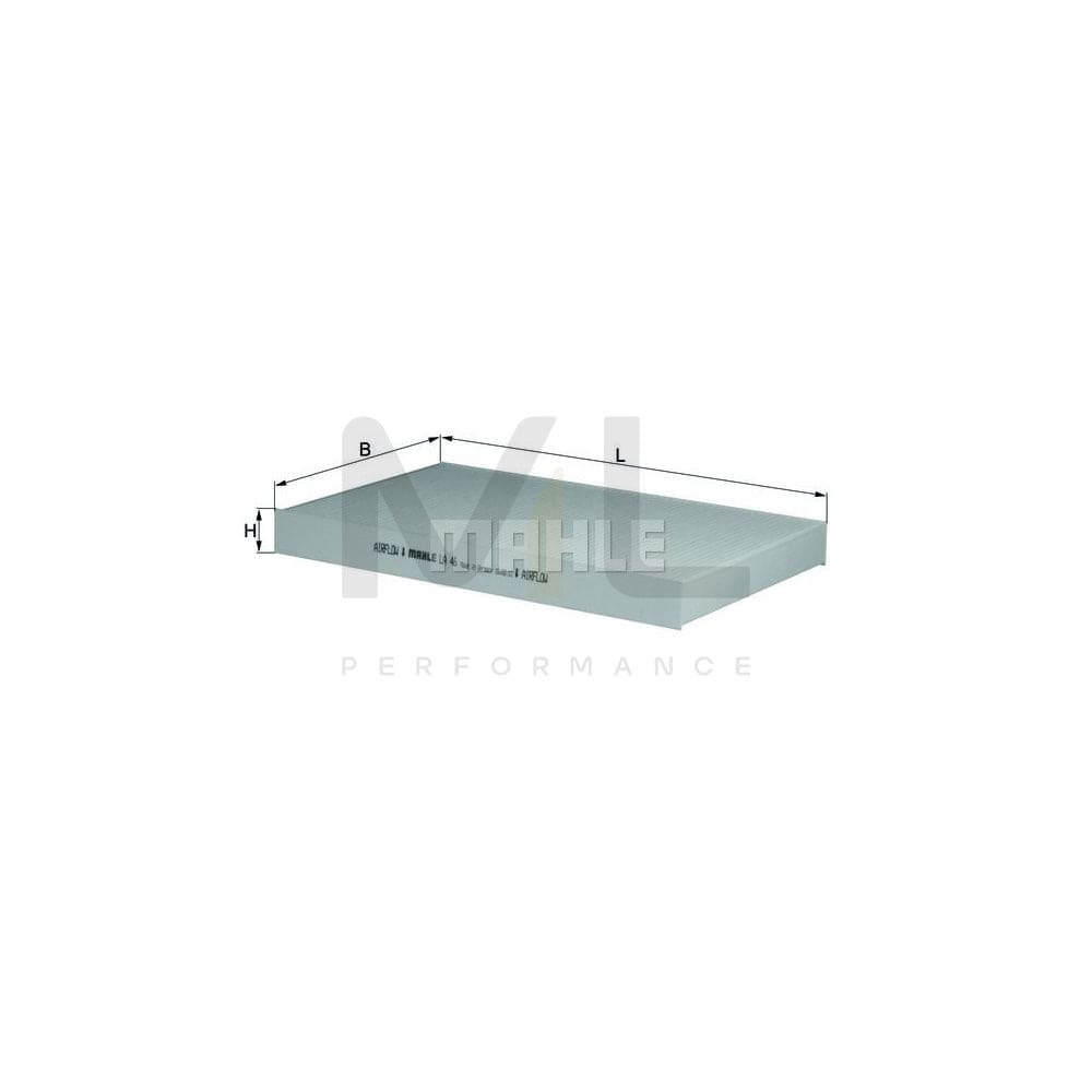 MAHLE ORIGINAL LA 46 Pollen filter Particulate Filter | Performance Parts DirectCar Parts