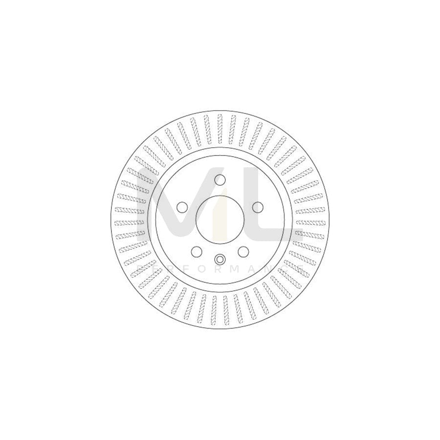 TRW DF6371 Brake Disc Vented, Painted | Performance Parts Direct Car Parts