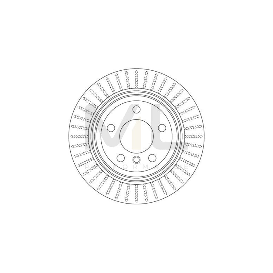 TRW DF6513S Brake Disc Vented, Painted | Performance Parts Direct Car Parts