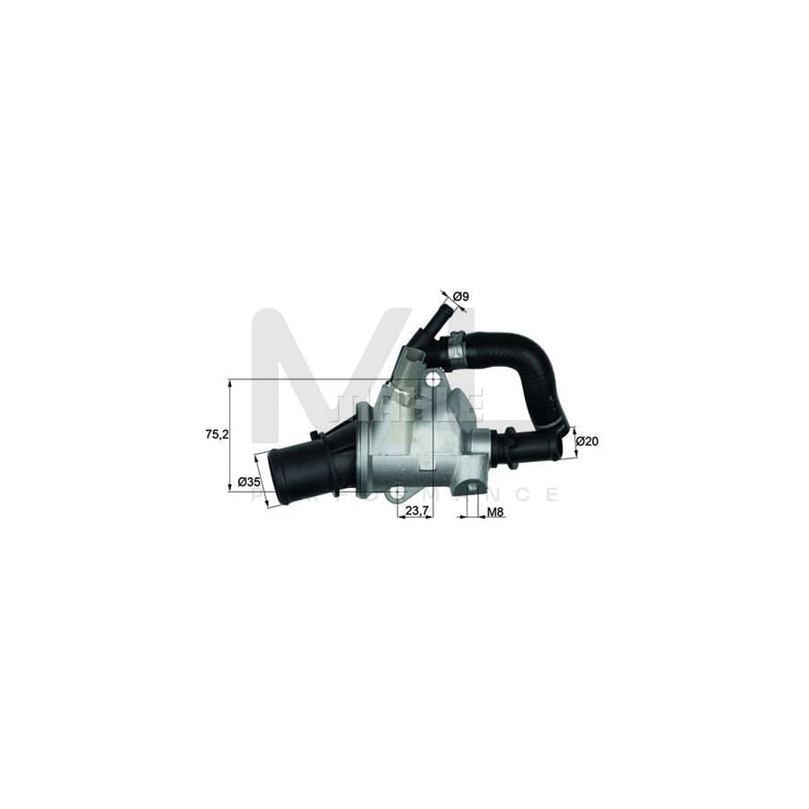MAHLE ORIGINAL TI 173 88 Engine thermostat Opening Temperature: 88��C, with seal | Performance Parts DirectCar Parts