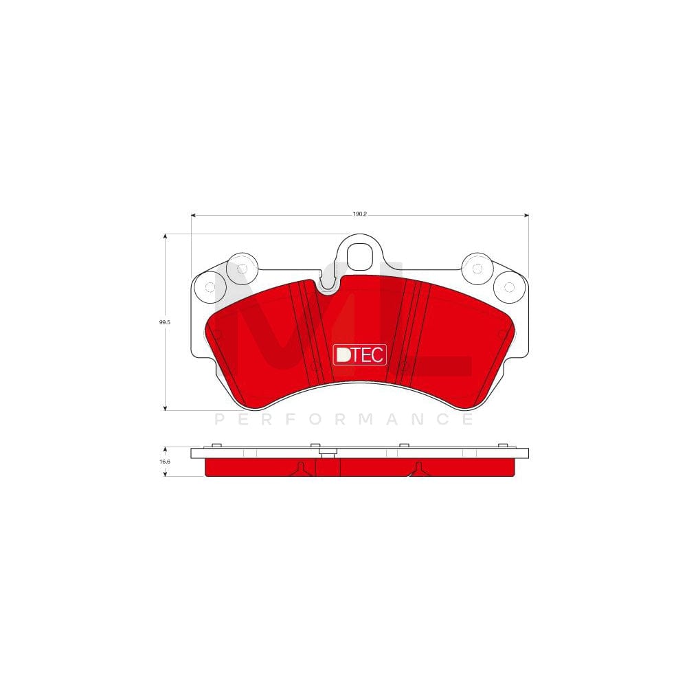TRW Dtec Cotec Gdb1547Dte Brake Pad Set Prepared For Wear Indicator | Performance Parts Direct Car Parts