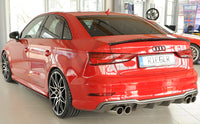 Rieger 00099616 Audi 8V A3 Rear Diffuser for Sport Tailpipe Left & Right - Carbon-Look