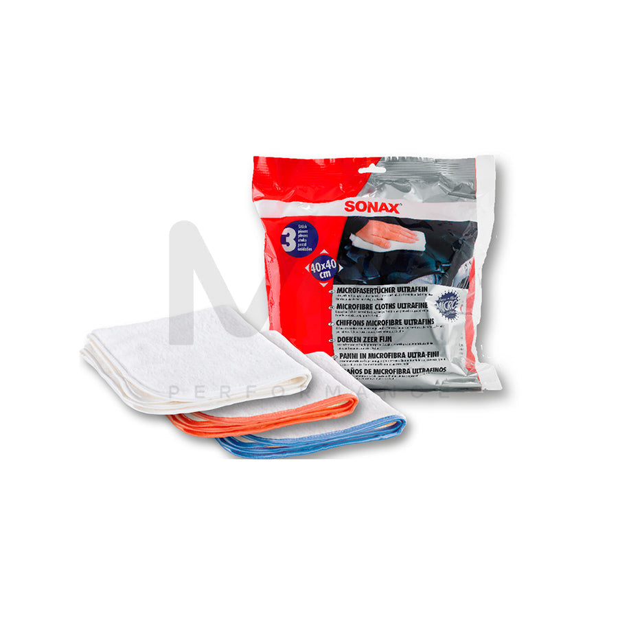 Sonax Microfibre Cloths UltraFine 3pcs. | Performance Parts DirectCar Care