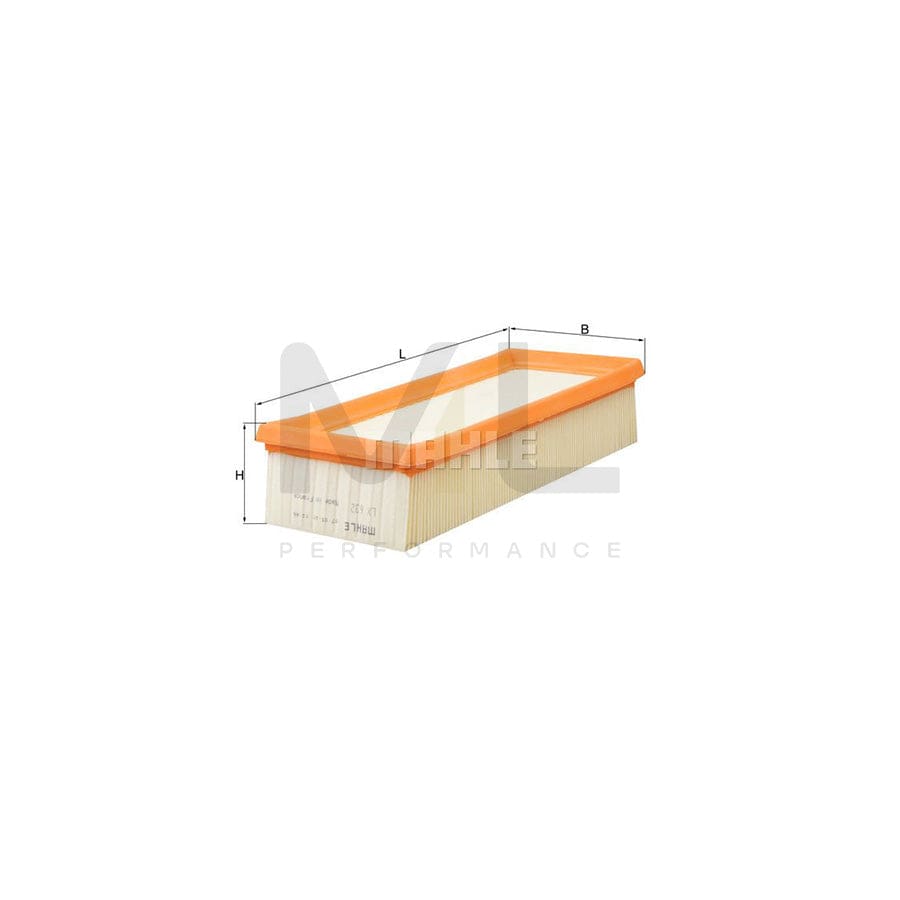 MAHLE ORIGINAL LX 632 Air Filter Filter Insert | Performance Parts DirectCar Parts