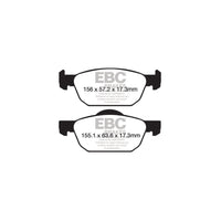 EBC PD08KF665 Honda Civic Yellowstuff Front Brake Pad & USR Disc Kit - ATE Caliper 2 |