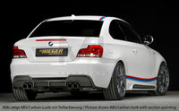 Rieger 00088025 BMW 1 Series E82 E88 Rear Diffuser for Twin Tailpipe Left & Right - Glossy Black