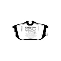 EBC PD01KR549 Mitsubishi Smart Greenstuff Rear Brake Pad & Plain Disc Kit - Girling/TRW Caliper (Inc. Colt & Forfour W454)