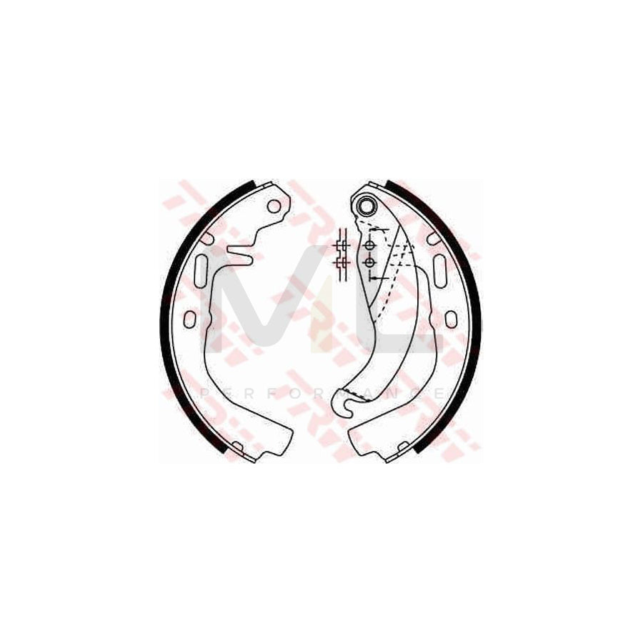 TRW GS6186 Brake Shoe Set | Performance Parts Direct Car Parts