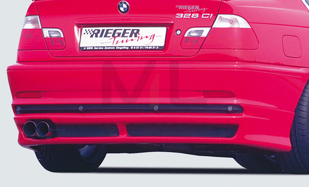 Rieger 00050205 BMW 3 Series E46 Rear Diffuser