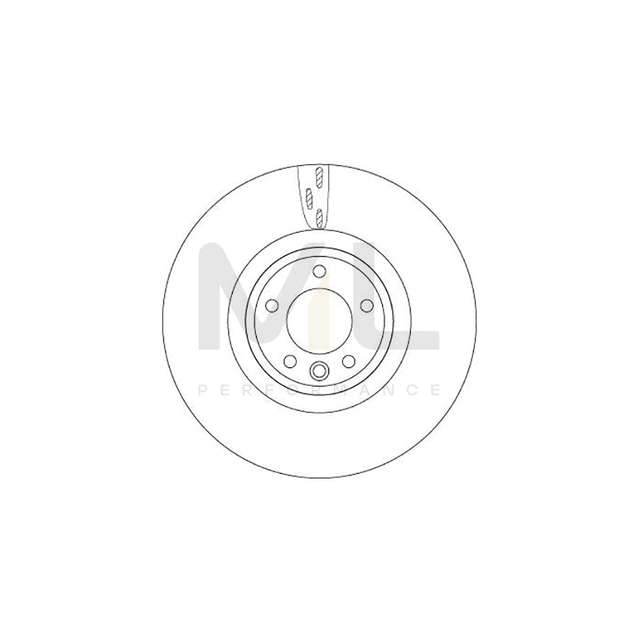 TRW DF6957S Brake Disc Vented, Painted, High-carbon | Performance Parts Direct Car Parts